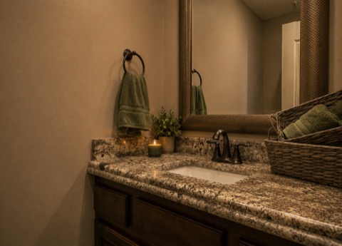 Main-Floor Half Bath — The Albatross 11-bedroom golf mansion near Wolf Creek, Mesquite NV