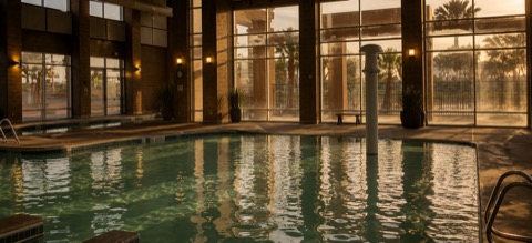 Private Pool — Cool Off After 36 Holes — The Albatross 11-bedroom golf mansion near Wolf Creek, Mesquite NV